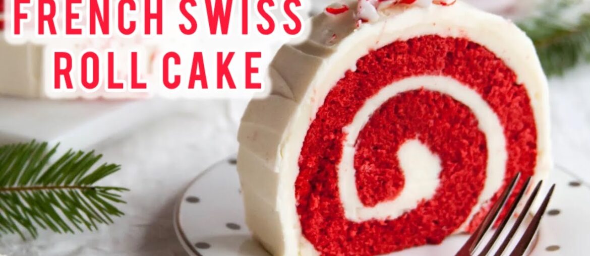 Homemade French Swiss Roll Cake With Heavy Cream Simple And Easy Recipe