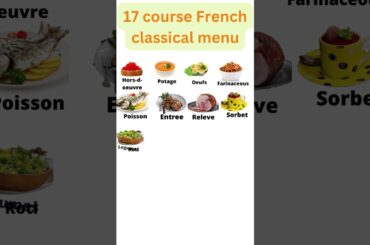17 course French classical menu short