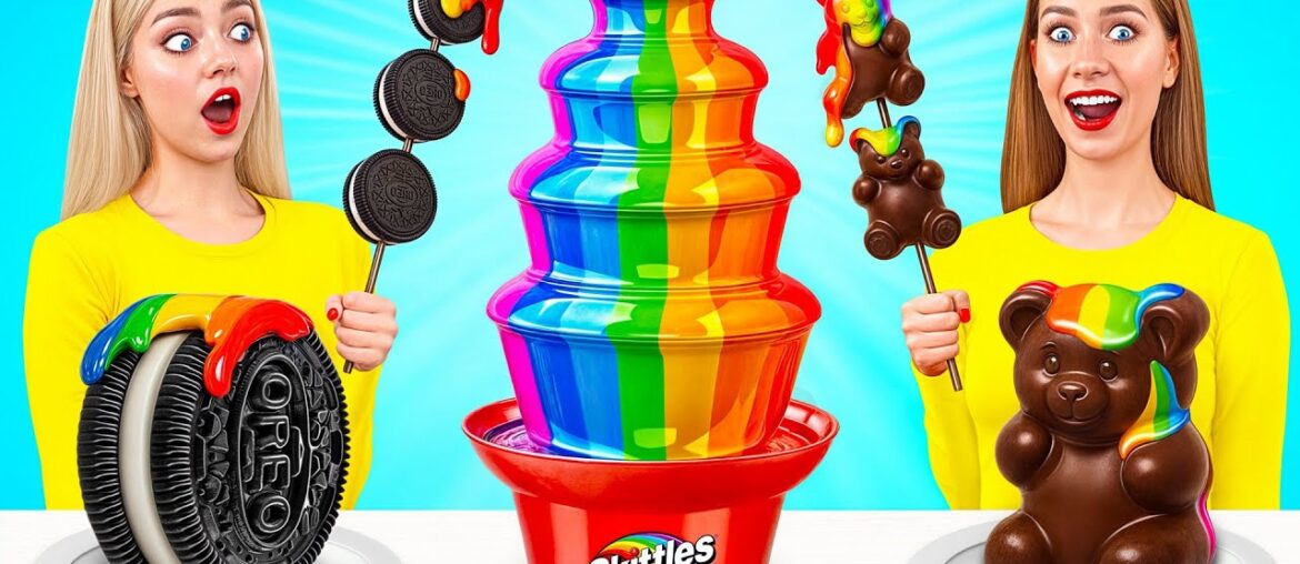 Chocolate Fountain Fondue Challenge | Kitchen Hacks and Recipes by Multi DO Challenge