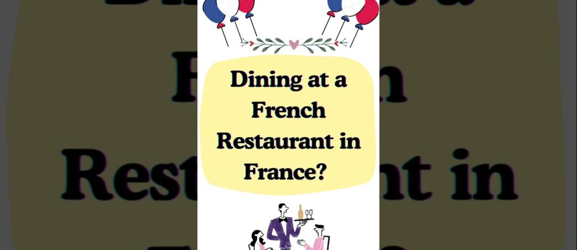 At a french restaurant!Avoid these dining mistakes & impress with perfect table manners! #DiningTips