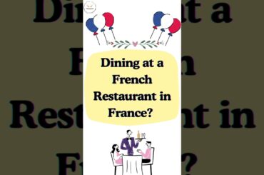 At a french restaurant!Avoid these dining mistakes & impress with perfect table manners! #DiningTips