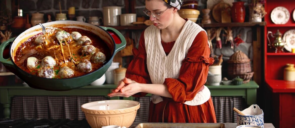 French Onion Meatballs & Garden Prep | Cozy Early Spring Slow Living & ASMR Cooking