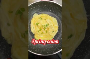 round omelette spring onion#round #omelette #SpringOnion #FrenchOmelette#morningbreakfast