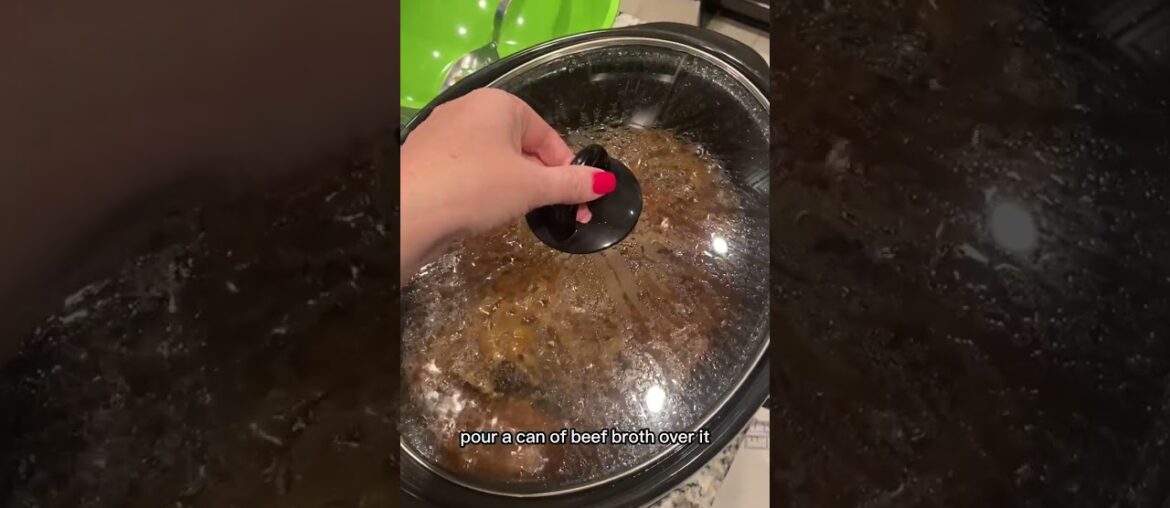 Mouthwatering french dip recipe #frenchdip #crockpotmeals #comfortfood