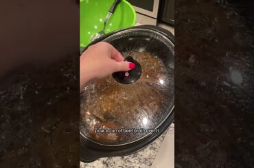 Mouthwatering french dip recipe #frenchdip #crockpotmeals #comfortfood