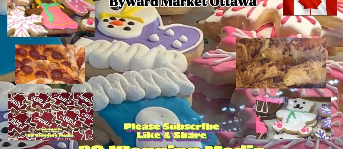 WALKING TOUR TO - Le Moulin de Provence Bakery @.Byward Market Ottawa.  4K