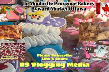 WALKING TOUR TO - Le Moulin de Provence Bakery @.Byward Market Ottawa.  4K