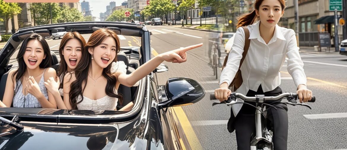 Coworker In Limo Shame Girl Rides Bike To Work!Unware She's Flash-Married Wife Of CEO! Revenge Come!