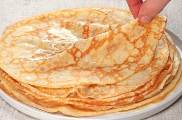 Amazing Crepes At Home in 10 minutes! How to make the most delicious French pancakes!