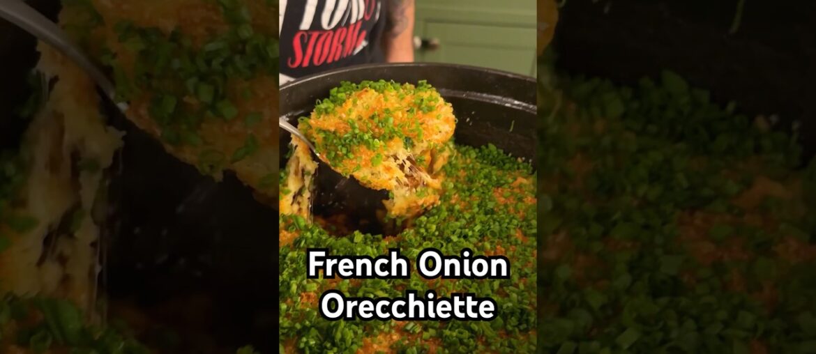 Full recipe in the description for Ham’s French Onion Orecchiette