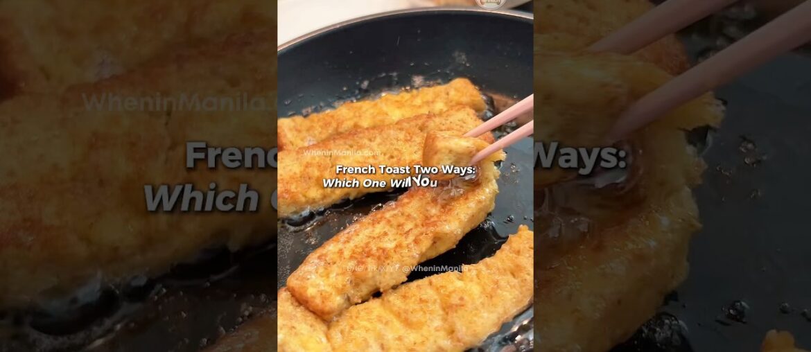 French Toast Two Ways Cereal & Sticks! Which one are you making for breakfast #recipe #asmr #dessert