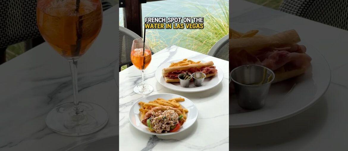 Would you try this lakeside French restaurant in Las Vegas?? #frenchfood #foodie #food