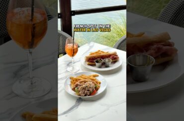 Would you try this lakeside French restaurant in Las Vegas?? #frenchfood #foodie #food