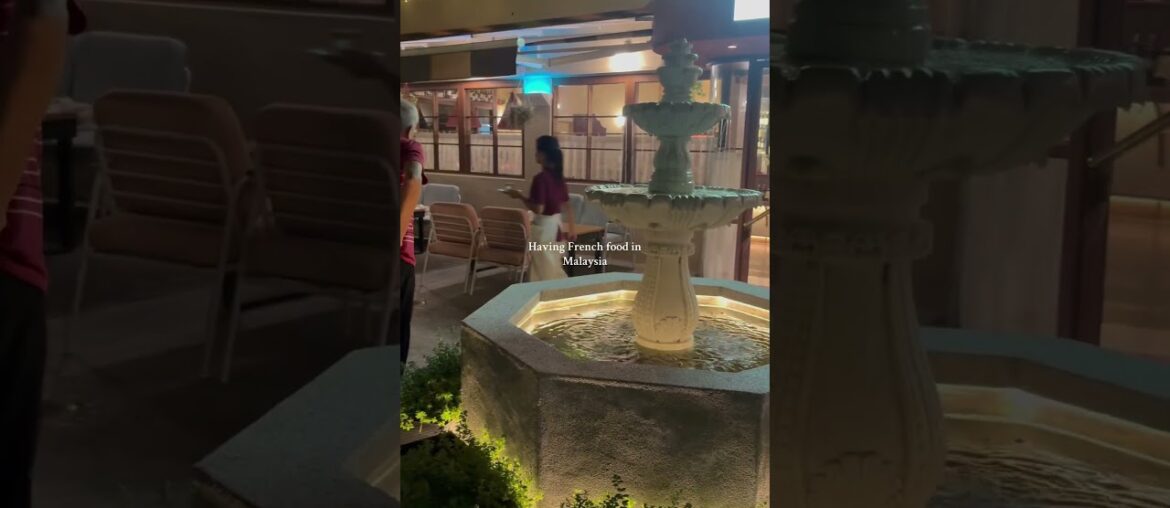 This is how it is having french food in #malaysia