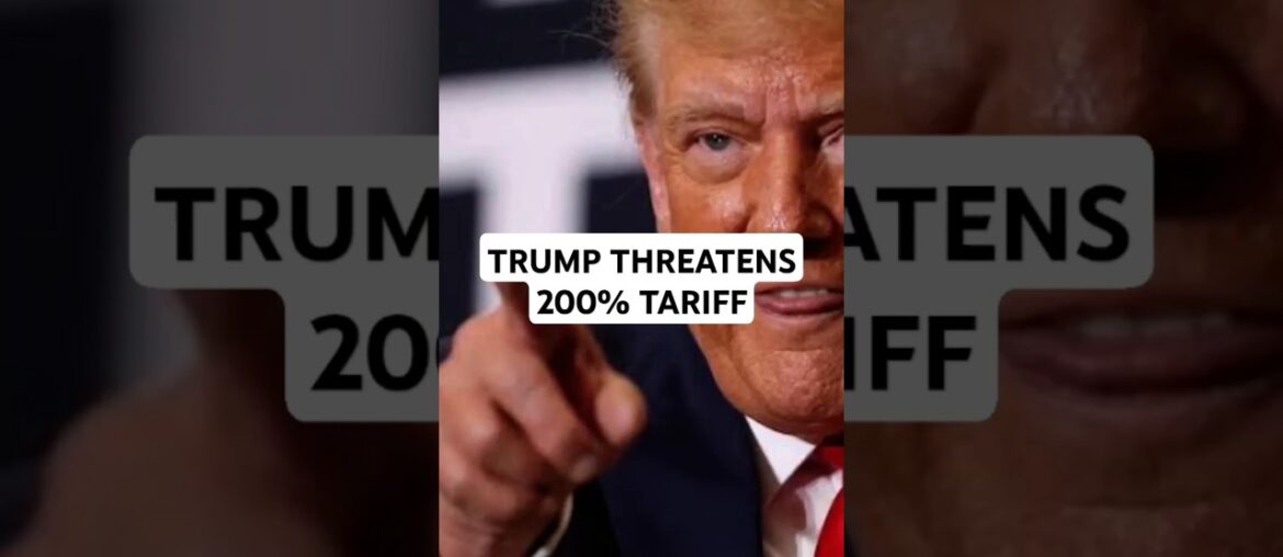 Trump threatens to put 200% tariff on French Champagne and other EU spirits