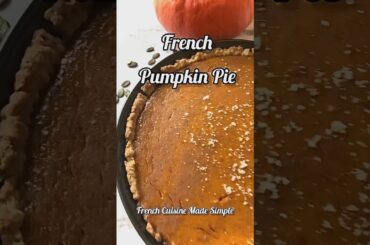 French Pumpkin Pie Recipe