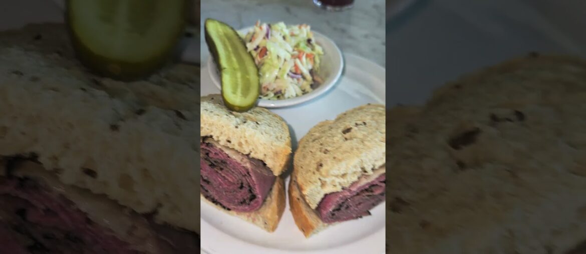 Pastrami on rye and French onion soup mr sunshine eddy shipek live 561-693-8636