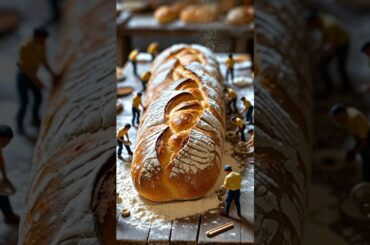 French Bread Prepared By Expert Chefs | #cooking #ai #villagecooking #food #asmer