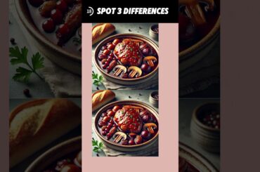 102. Spot the Differences : Classic French Coq au Vin!