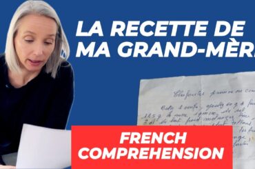 A great classic French recipe from my grandma (French comprehension practice)