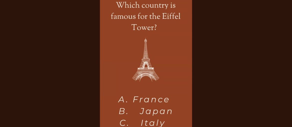 France Quiz Challenge: Test Your Knowledge About the Eiffel Tower #shortsfeed #shorts #1005