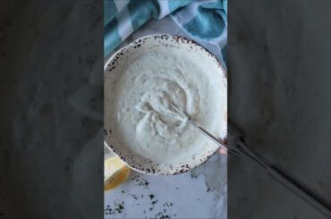 CREAMY SAUCE WITH LEMON & DILL #shortsfood #shortsfeed #shortvideo #shorts