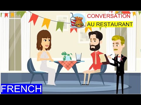 French conversation at the restaurant with subtitles / Au restaurant French conversation at the restaurant with subtitles / Au restaurant