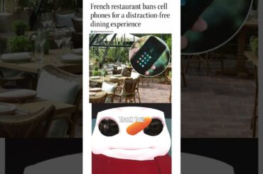 French restaurant bans cell phones for a distraction free dining experience #shorts #wholesome