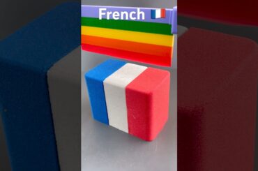 #asmr Kinetic Sand French Colors Satisfaction And Relaxing Sensory Experience