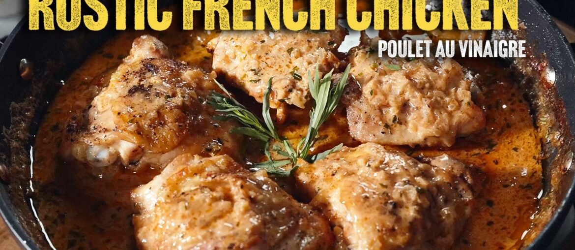 Chicken Thighs in Creamy White Wine Sauce (Rustic French Recipe) Chicken Thighs in Creamy White Wine Sauce (Rustic French Recipe)