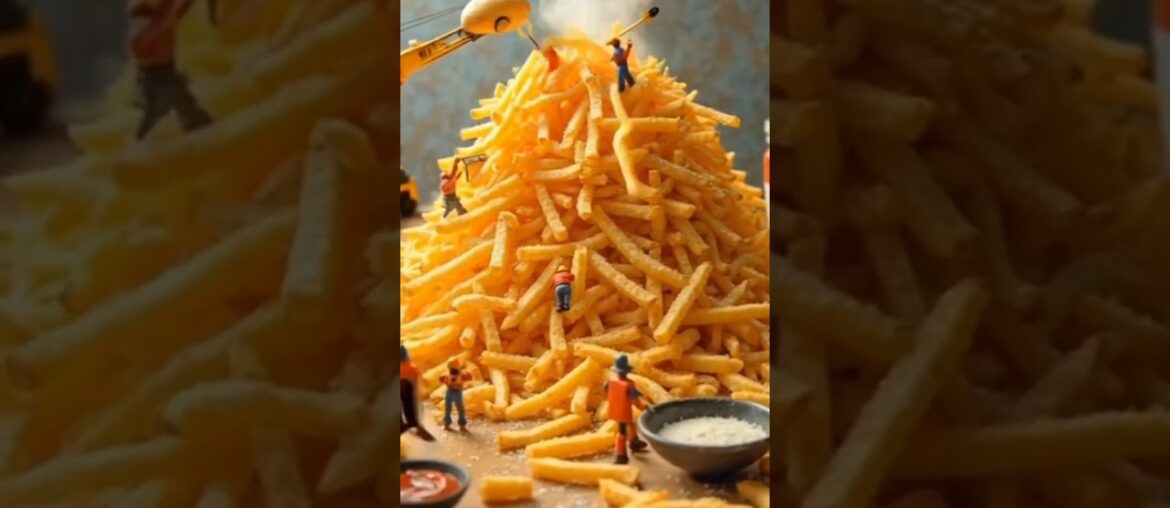 Gigantic French Fry Frenzy #youtubeshorts #shorts #ytshorts