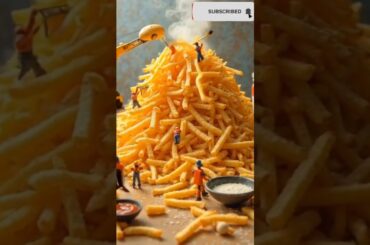 Gigantic French Fry Frenzy #youtubeshorts #shorts #ytshorts