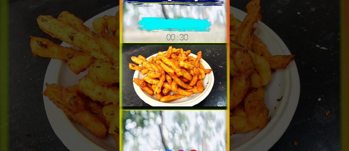 French fries Aloo kurkure snake Potato french fries #food  #youtubeshorts