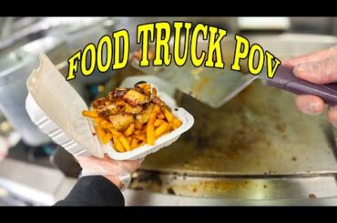 Gourmet Hot Dog & French Fries | Food Trailer POV