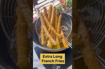 Extra Long French Fries Recipe #shorts #cookwith7viksmom