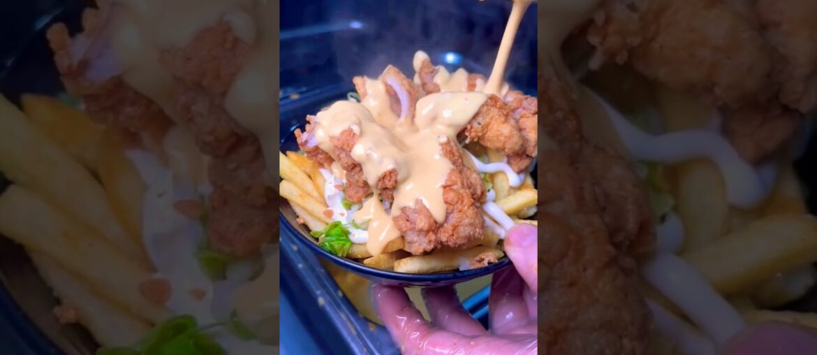 Chicken Cheese Gourmet Fries #shorts
