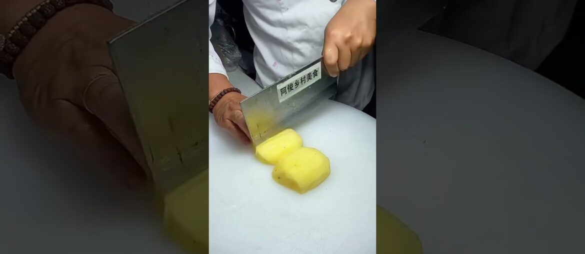 Top chefs teach you how to cut potato chips in various ways, simple and easy to learn!#fruitcarving