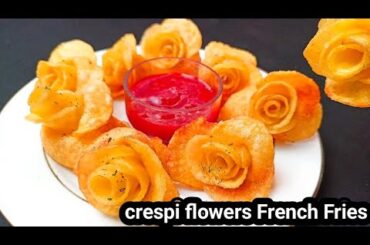 Flower finger chips |crespi French Fries Recipe |potato French fries |iftar @indianrecipeandblog