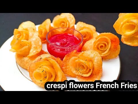 Flower finger chips |crespi French Fries Recipe |potato French fries |iftar @indianrecipeandblog Flower finger chips |crespi French Fries Recipe |potato French fries |iftar @indianrecipeandblog
