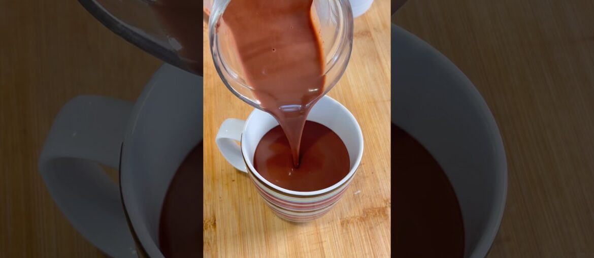 French Hot Chocolate! #french #recipe #food #chef #chocolate #delicious #shorts