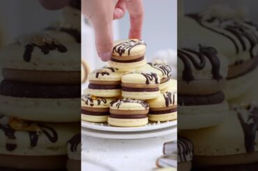 Easy French Macaron Recipe #dessert #macaron  #cakedecorating