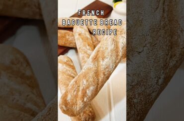French Baguette Bread At Home | Easy Recipe With No Knead #viralvideo #trending #food #bread