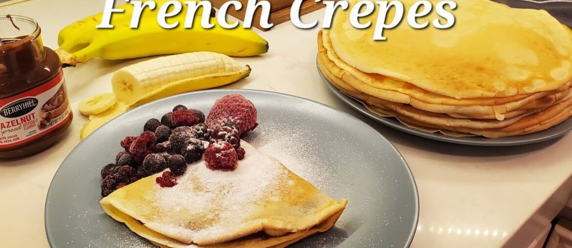 French Crepes Made at Home! /easy, no special tools needed!/