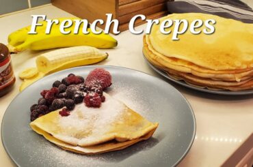 French Crepes Made at Home! /easy, no special tools needed!/