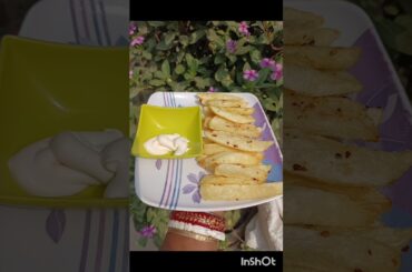 Homemade crispy french fries/Easy evening snacks recipe finger chips #shorts #youtube#potatosnacks