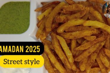 Ramadan Recipes For Iftar | Crispy French Fries With Secret Chutney | Street Food Potato Aloo Chips