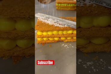 Puff pastry Layered| Quick dessert dessert French cuisine| Vanilla |custard Cream filling| Flaky