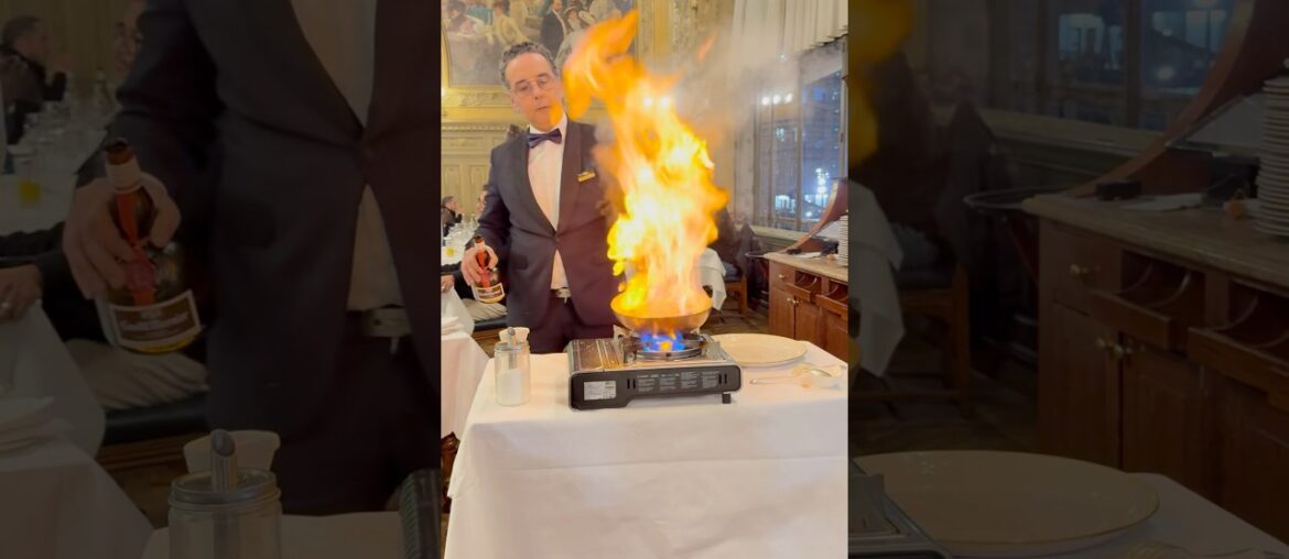 Fire in French restaurant