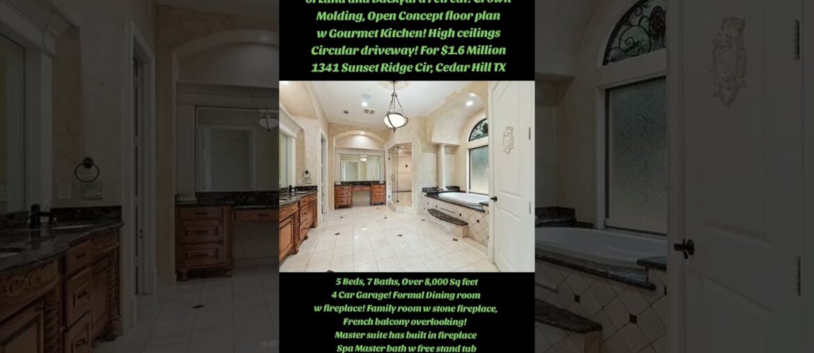 French Luxury Mansion Estate with circular driveway backyard retreat! Built in Sauna. Sits on 1 acre French Luxury Mansion Estate with circular driveway backyard retreat! Built in Sauna. Sits on 1 acre