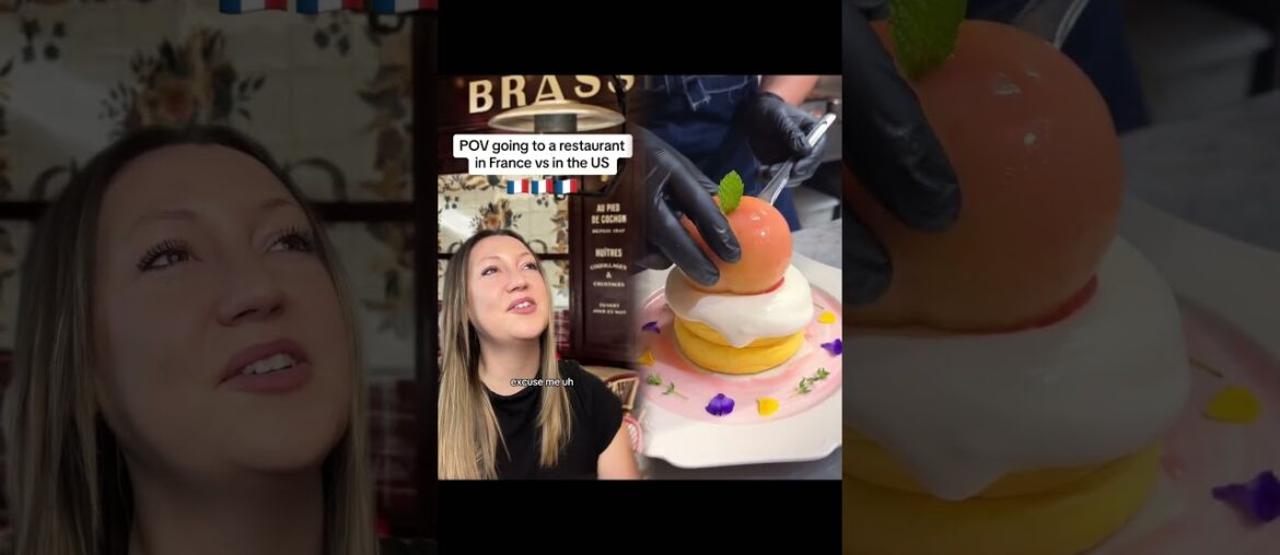 POV going to a restaurant in France vs in the US #usa #american #cultureshock #customerservice